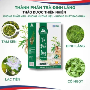 Trà Đinh Lăng Tâm Sen MEGA HERB