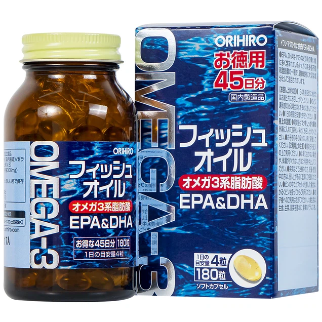 Viên uống Orihiro Fish Oil – Bổ sung Omega-3 tinh khiết cho sức khỏe toàn diện